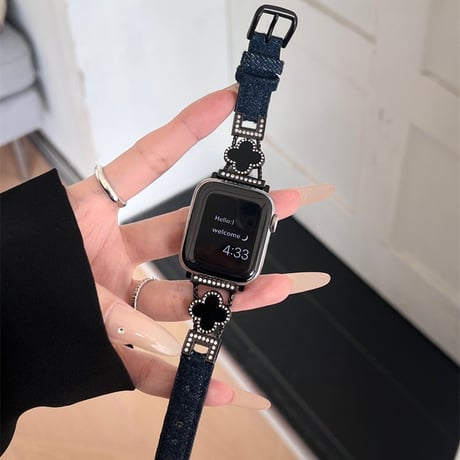 四つ葉のクローバー アップル ウォッチ バンド かわいい apple watch バンド レディース M111