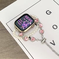 アップル ウォッチ ブレスレット apple watch バンド キラキラ パール ラインストーン M275