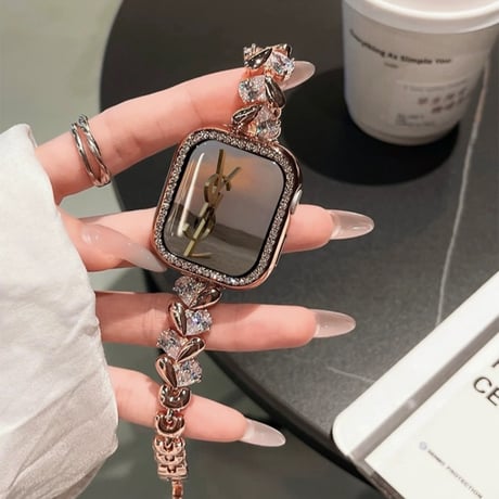 ジルコン アップル ウォッチ バンド キラキラ apple watch ブレスレット M098