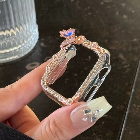 アップルウォッチ 10 カバー おすすめ 女性 apple watch ケース キラキラ M309