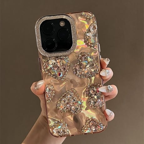 キラキラ iphone16 ケース 韓国 かわいい iphone ケース デコ 人気 女子 M129