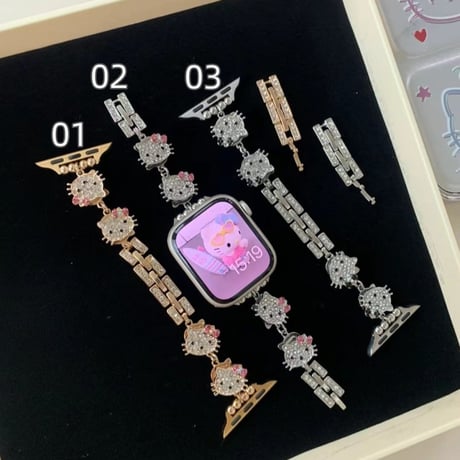 アップル ウォッチ series 10 バンド 可愛い apple watch ブレスレット キラキラ M174