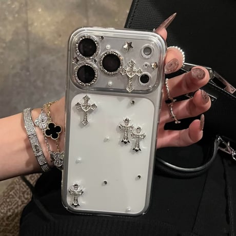 スマホケース 透明 デコ iphone17/17pro ケース 女子 人気 M327
