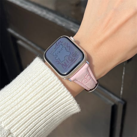 apple watch バンド 犬 アップル ウォッチ バンド  42ｍｍ/46ｍｍ レザー レディース M304