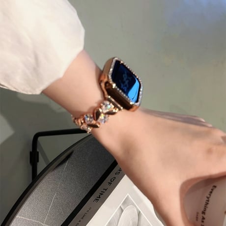 ジルコン アップル ウォッチ バンド キラキラ apple watch ブレスレット M098