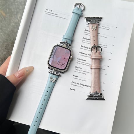 アップル ウォッチ レザー バンド くすみカラー apple watch バンド レディース M096