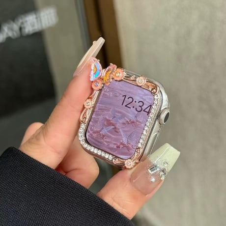 アップルウォッチ 10 カバー おすすめ 女性 apple watch ケース キラキラ M309