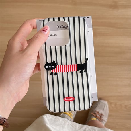 「ビーズストラップ付き」iphone ケース 人気 女子 韓国 iphone ケース 猫 かわいい M235