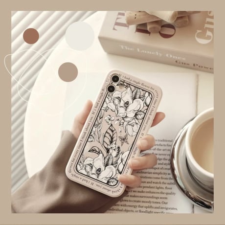 iphone15/14/13 ケース 韓国 流行り スマホケース 花 柄 M002