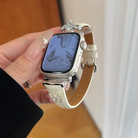 アップル ウォッチ レザー バンド くすみカラー apple watch バンド レディース M096