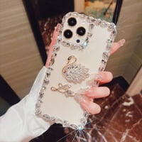 iphone ケース デコ クリア iphone ケース キラキラ ストーン M039