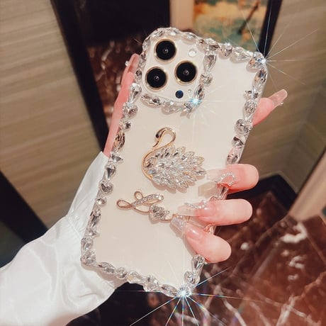 iphone ケース デコ クリア iphone ケース キラキラ ストーン M039