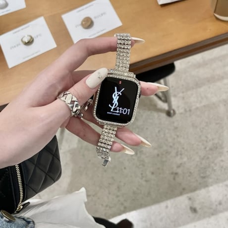 アップル ウォッチ バンド キラキラ apple watch バンド レディース 【バンパーケース付き】M130