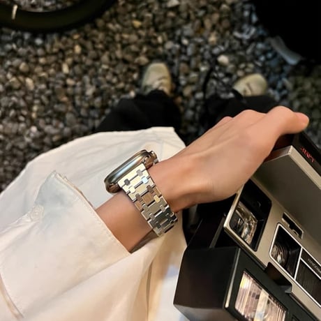 3日タイムセール30％OFF! 【国内翌日発送】アップルウォッチ46ｍｍ/49ｍｍ ステンレス バンド 男女兼用