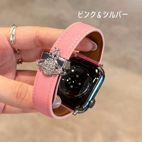 アップル ウォッチ 10 バンド 女性 人気 apple watch 革 バンド かわいい マグネット M290