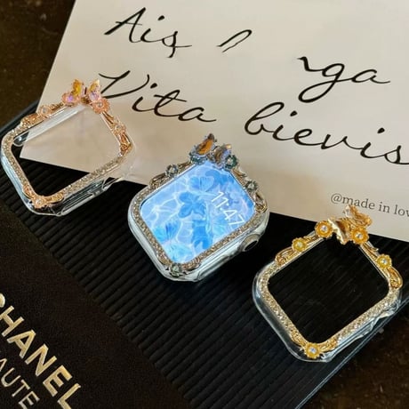 アップルウォッチ 10 カバー おすすめ 女性 apple watch ケース キラキラ M309
