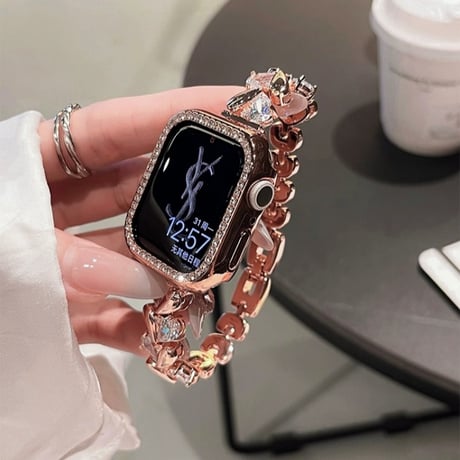 ジルコン アップル ウォッチ バンド キラキラ apple watch ブレスレット M098