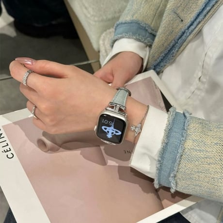 デニム アップル ウォッチ Series 10バンド かわいい apple watch バンド 人気 M132
