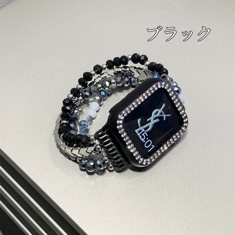 apple watch ブレスレット 重ね 付け アップル ウォッチ 10 バンド 女性 「apple watchケース付き」M243