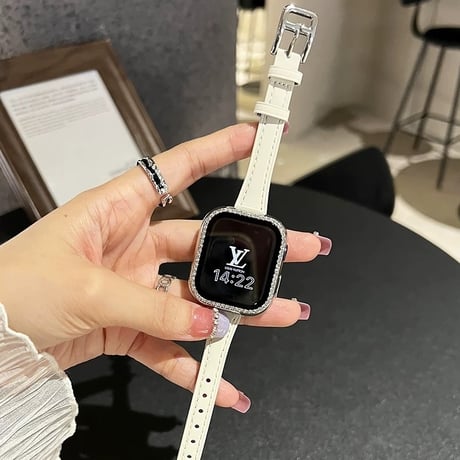 【保護ケース付き】アップル ウォッチ バンド 女性 人気 apple watch バンド レザー 細い M204
