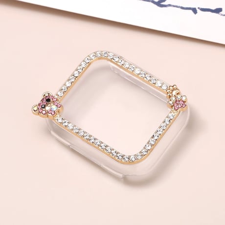 apple watch ブレスレット クマ アップル ウォッチ バンド 可愛い 「保護ケース付き」M162