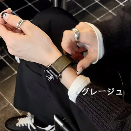 アップル ウォッチ バンド マグネット apple watch バンド レザー+シリコン M206