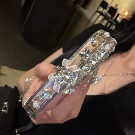 「カメラリングプレゼント！」iphone17/17pro ケース クリア iphone16/15 ケース ストーン デコ M287