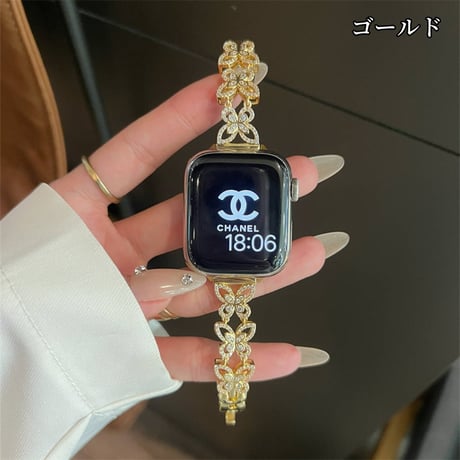 蝶々 apple watch バンド アップル ウォッチ バンド 女性 人気 ラインストーン M267