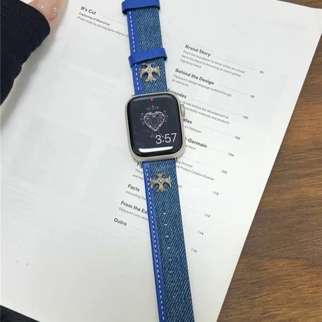 アップル ウォッチ バンド デニム  apple watch series 10 バンド おしゃれ ストリート M190
