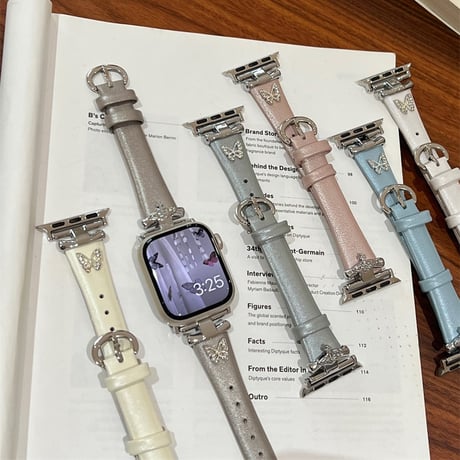 アップル ウォッチ レザー バンド くすみカラー apple watch バンド レディース M096