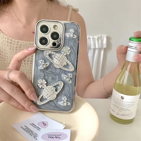 iphone16/16pro ケース かわいい デコ iphone ケース 韓国 流行り M134