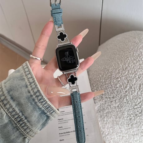 四つ葉のクローバー アップル ウォッチ バンド かわいい apple watch バンド レディース M111