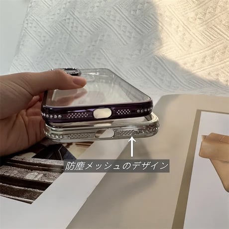 iphone18pro max/17pro ケース キラキラ クリア iphone ケース 透明 可愛い【カメラ保護フィルム付き】M064