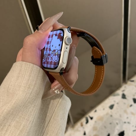 猫 アップル ウォッチ バンド かわいい レザー apple watch バンド マグネット M213