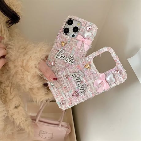 ピンク iphone16/15 ケース スマホケース 可愛い 韓国 iphone16pro ケース ストーン デコ M262