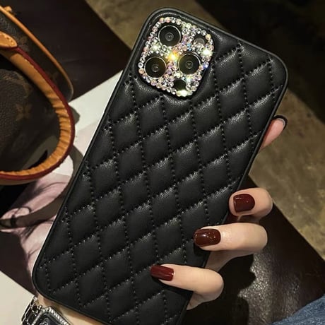 iphone ケース キルティング iphone ケース 人気 女子 キラキラ M033