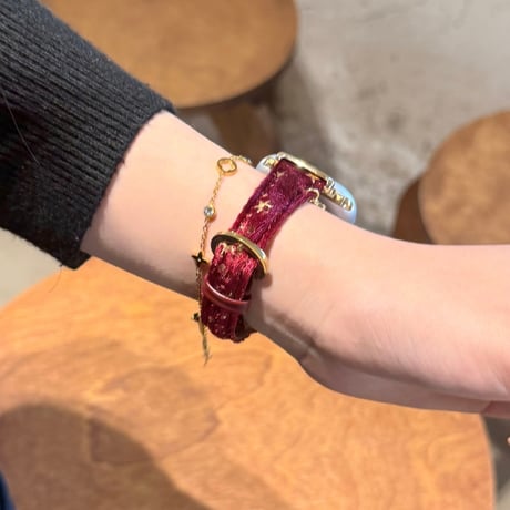アップル ウォッチ バンド 女性 おしゃれ ベルベット apple watch 11 42mm バンド かわいい M315