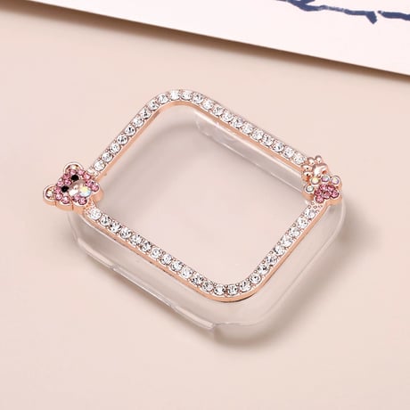 apple watch ブレスレット クマ アップル ウォッチ バンド 可愛い 「保護ケース付き」M162