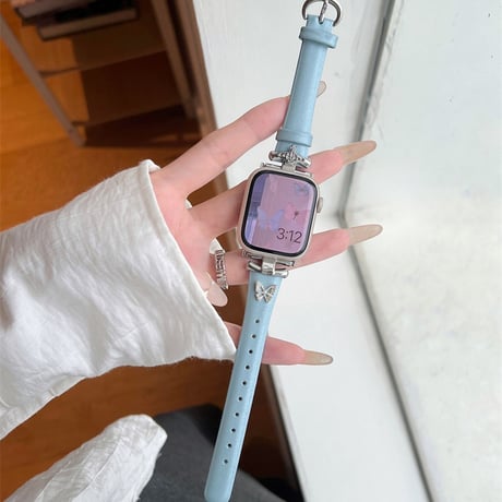アップル ウォッチ レザー バンド くすみカラー apple watch バンド レディース M096