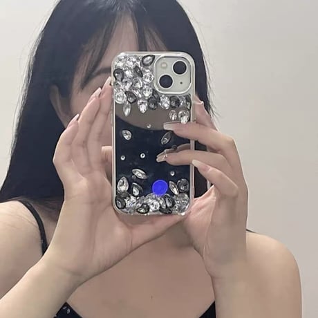 iphone16/16pro ケース ミラー iphone ケース デコ M153