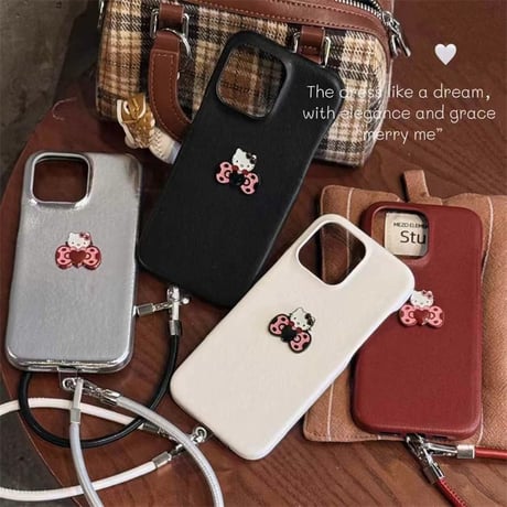 iphone16/16plus ケース レザー 可愛い スマホケース iphone15/14 ケース ストラップ 付き M270