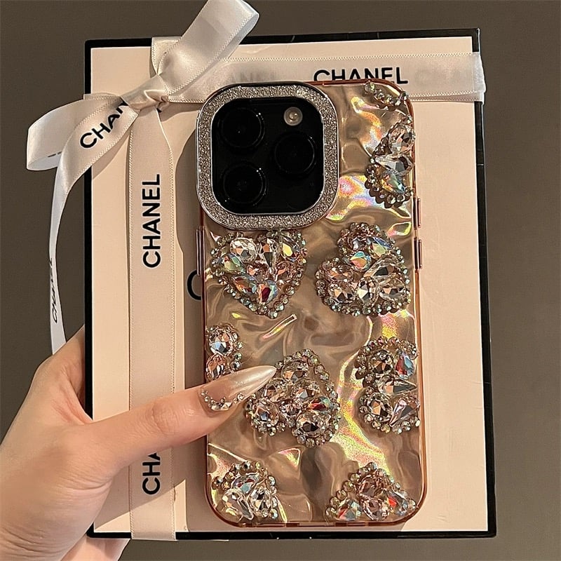 可愛い　iPhone16 pro ケース キラキラ　ハート 韓国　シルバー 女子 Amazon.co.jp: CrazyLemon 適用 iPhone 16 Pro Max ケース