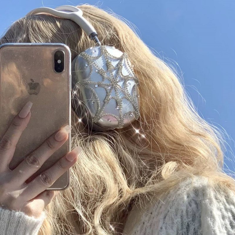 クリア airpods max ケース カバー デコ エア ポッズ マックス ケース