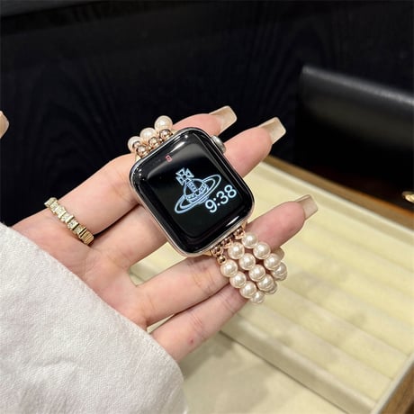 アップルウォッチバンド パール apple watch バンド 女性 スマート ウォッチ 交換 バンド M282