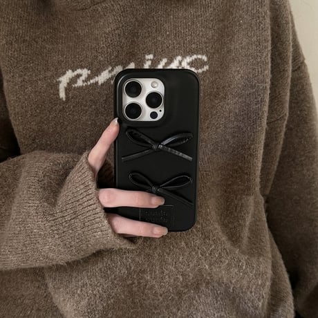 iphone ケース かわいい iphone16/16pro ケース 韓国 リボン M253