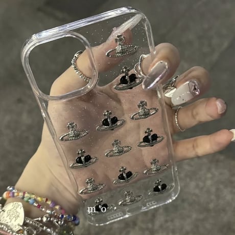 iphone ケース 透明 おしゃれ デコ iphone ケース 韓国 流行り M176