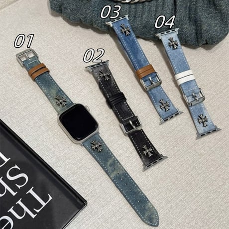 アップルウォッチ Series 10 バンド デニム apple watch バンド おしゃれ M138