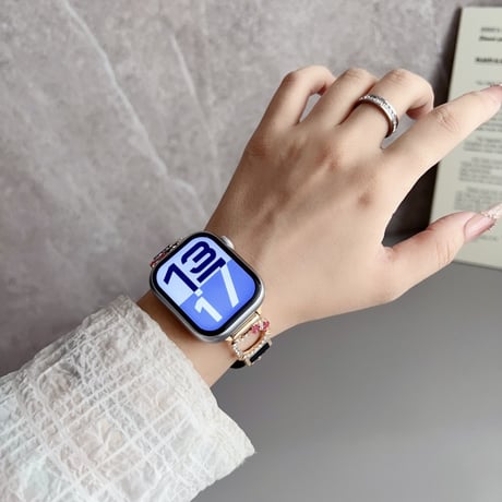 アップル ウォッチ バンド シリコン アップル ウォッチ バンド ライン ストーン apple watch キラキラ M612
