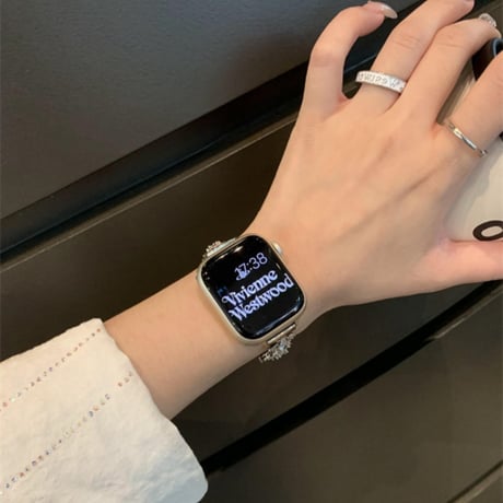 アップル ウォッチ シリーズ 10 バンド キラキラ ジルコン apple watch ブレスレット M145