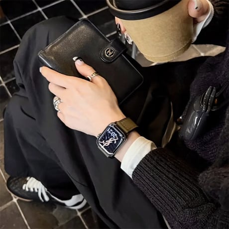 アップル ウォッチ バンド マグネット apple watch バンド レザー+シリコン M206